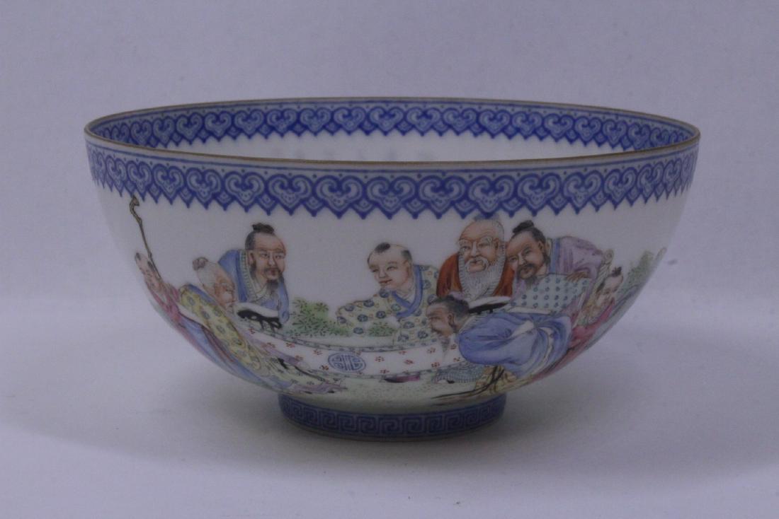 Chinese famille rose egg shell porcelain bowl (1 of 10)