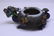 Chinese enamel silver censer with jade rim