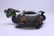 Chinese enamel silver censer with jade rim - 2