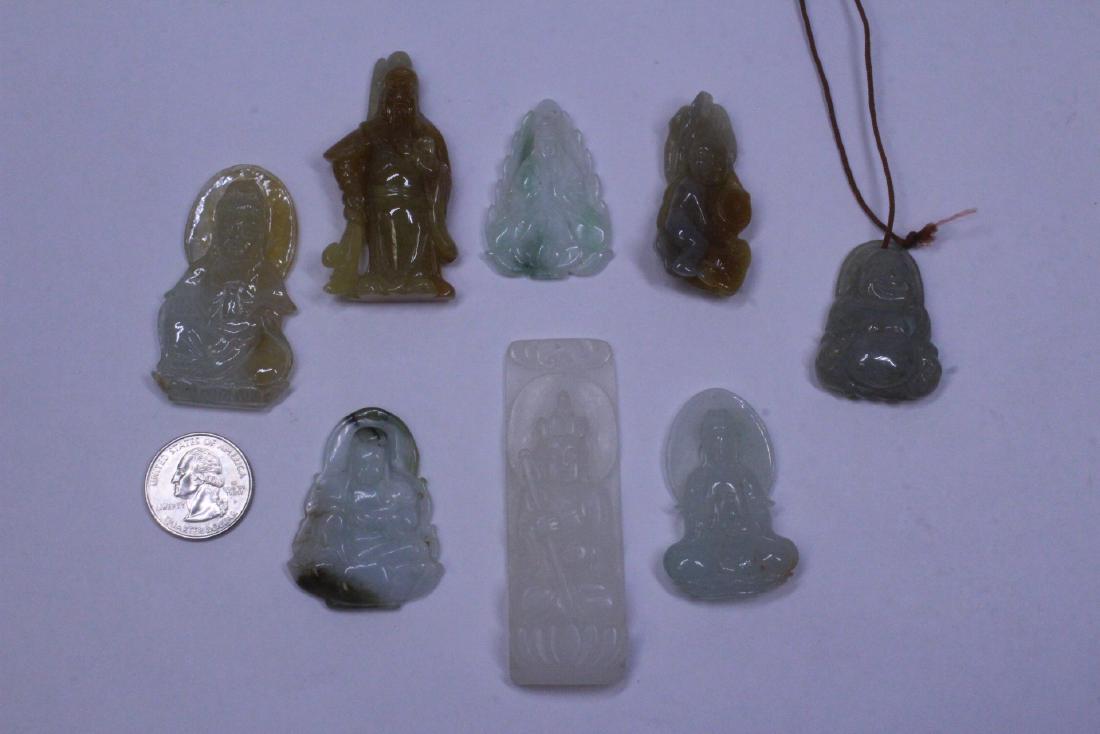 8 Chinese jadeite, jade and jade like carving (1 of 9)