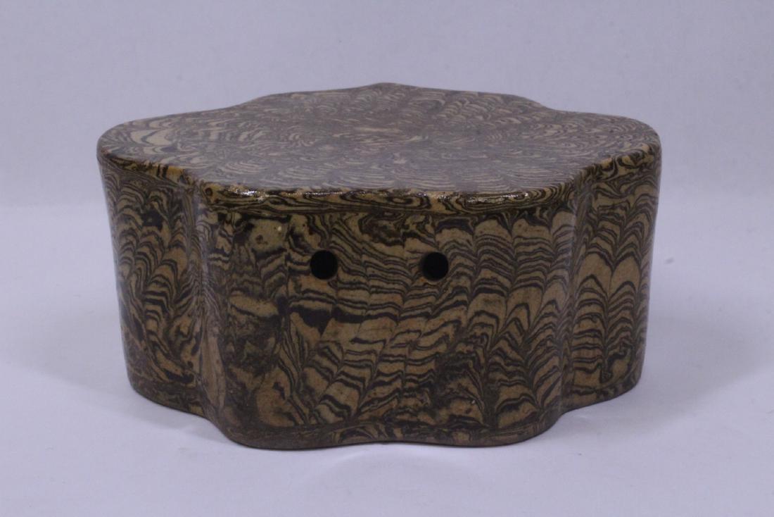 Marbled glazed porcelain ornament (1 of 9)