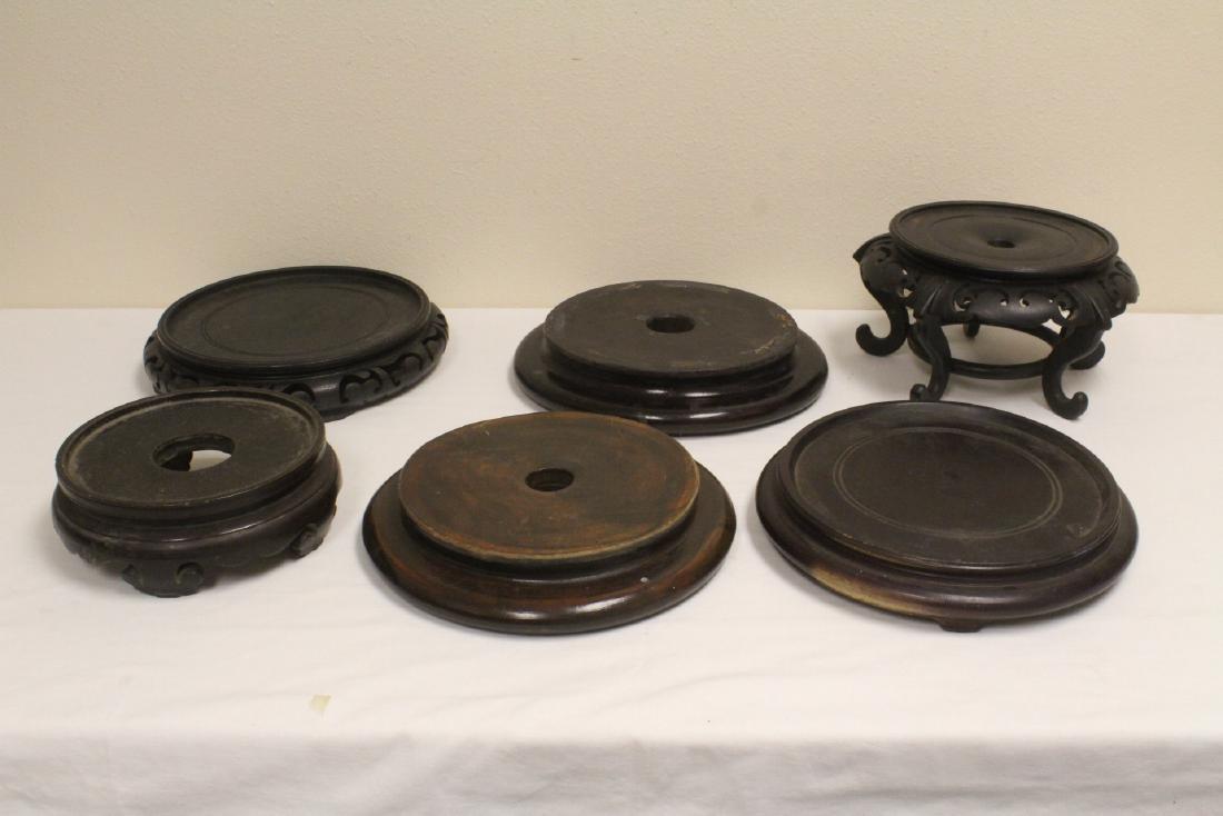 6 large wood stands (1 of 10)