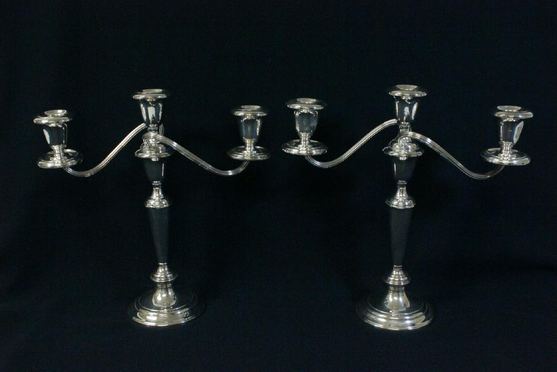 Pair sterling candelabra (1 of 10)