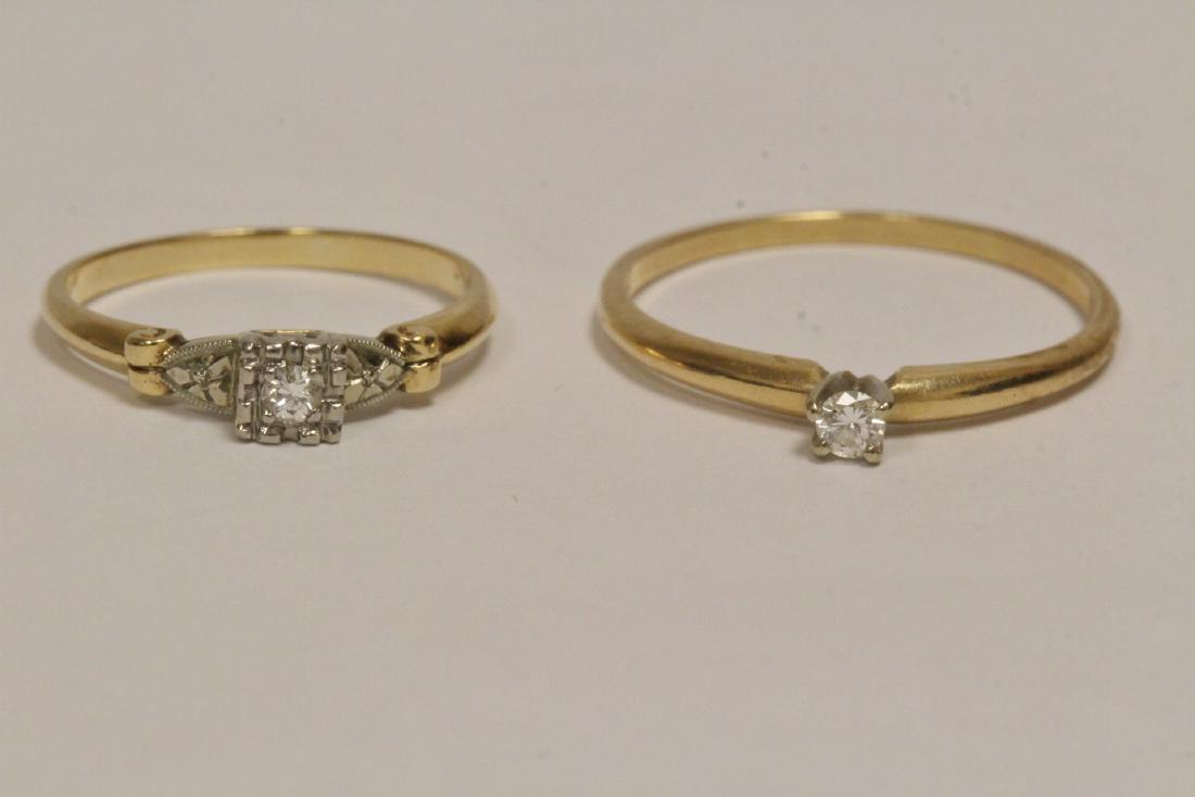 Two 14K diamond rings (1 of 10)