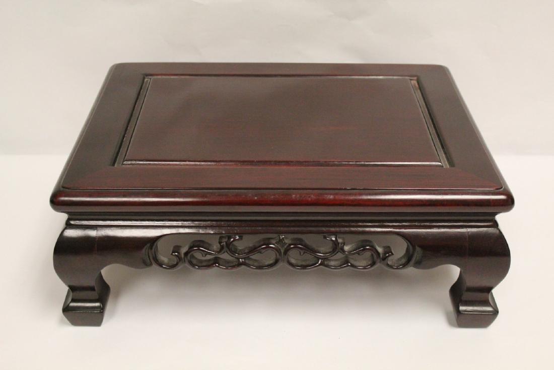 Chinese rosewood table top platform table (1 of 10)