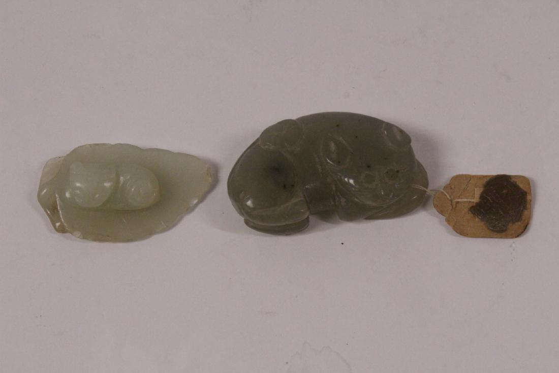 2 Chinese antique jade carved ornaments (1 of 9)
