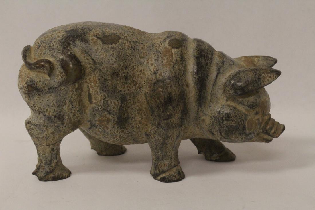 Chinese jade carved pig (1 of 10)