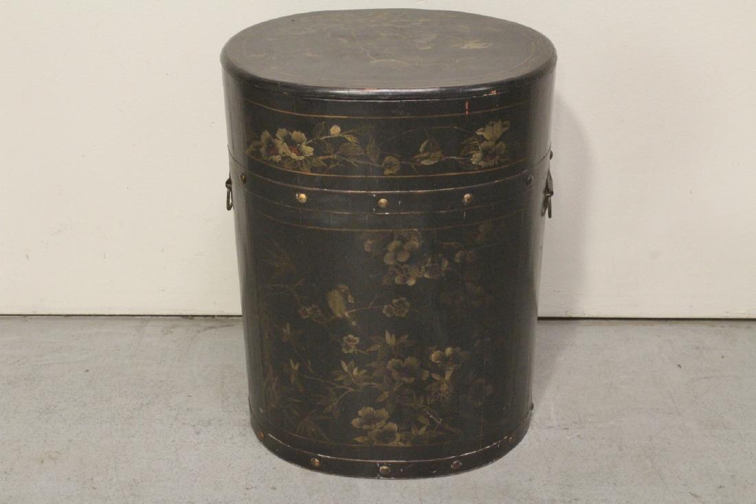 Chinese 19th/20th c. painted wood storage chest (1 of 10)