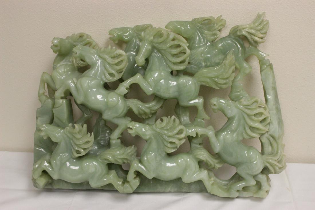 A large Chinese celadon jade carving (1 of 10)