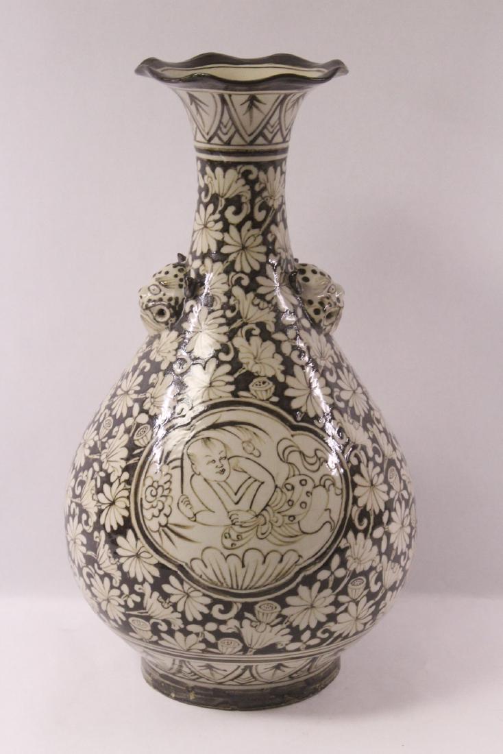 Song style large porcelain bottle vase (1 of 10)