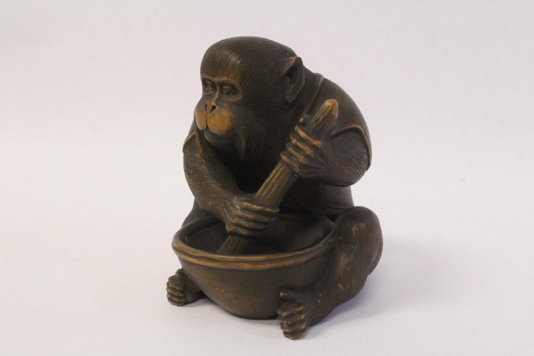 Japanese antique wood carving, signed by artist (1 of 10)