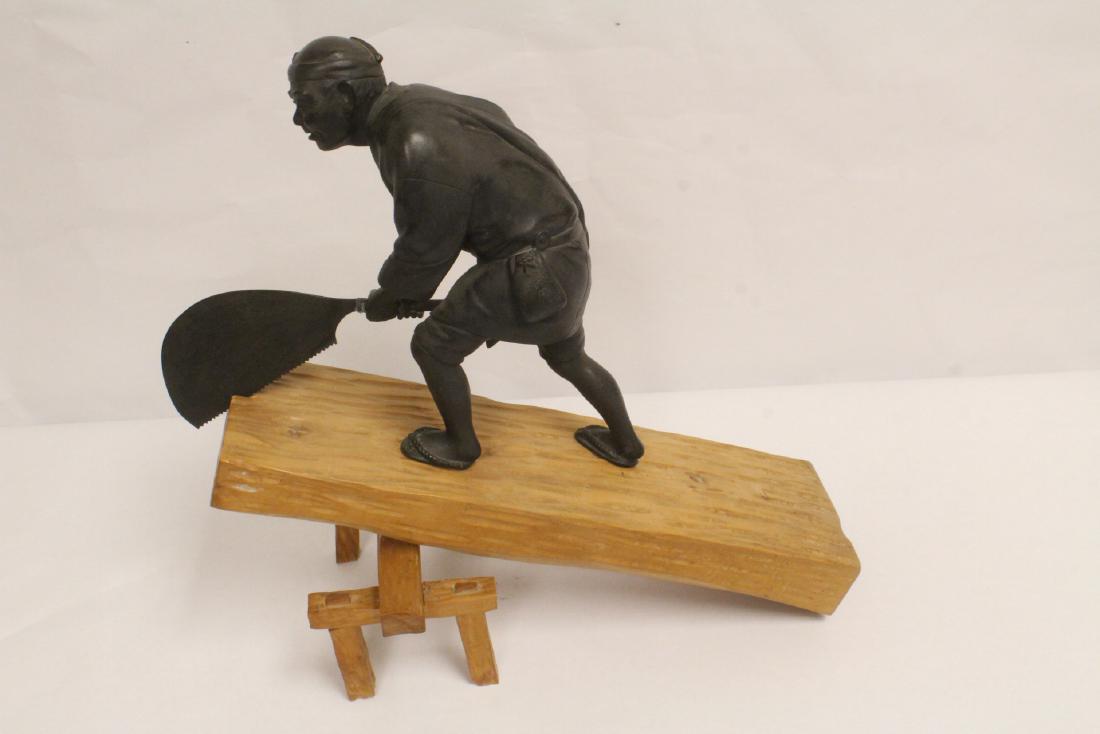 important Japanese bronze sculpture, signed by artist (1 of 10)