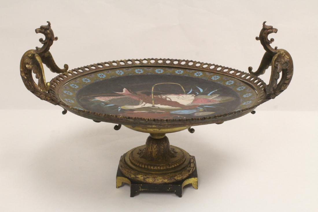 French 19th century gilt bronze center piece (1 of 10)