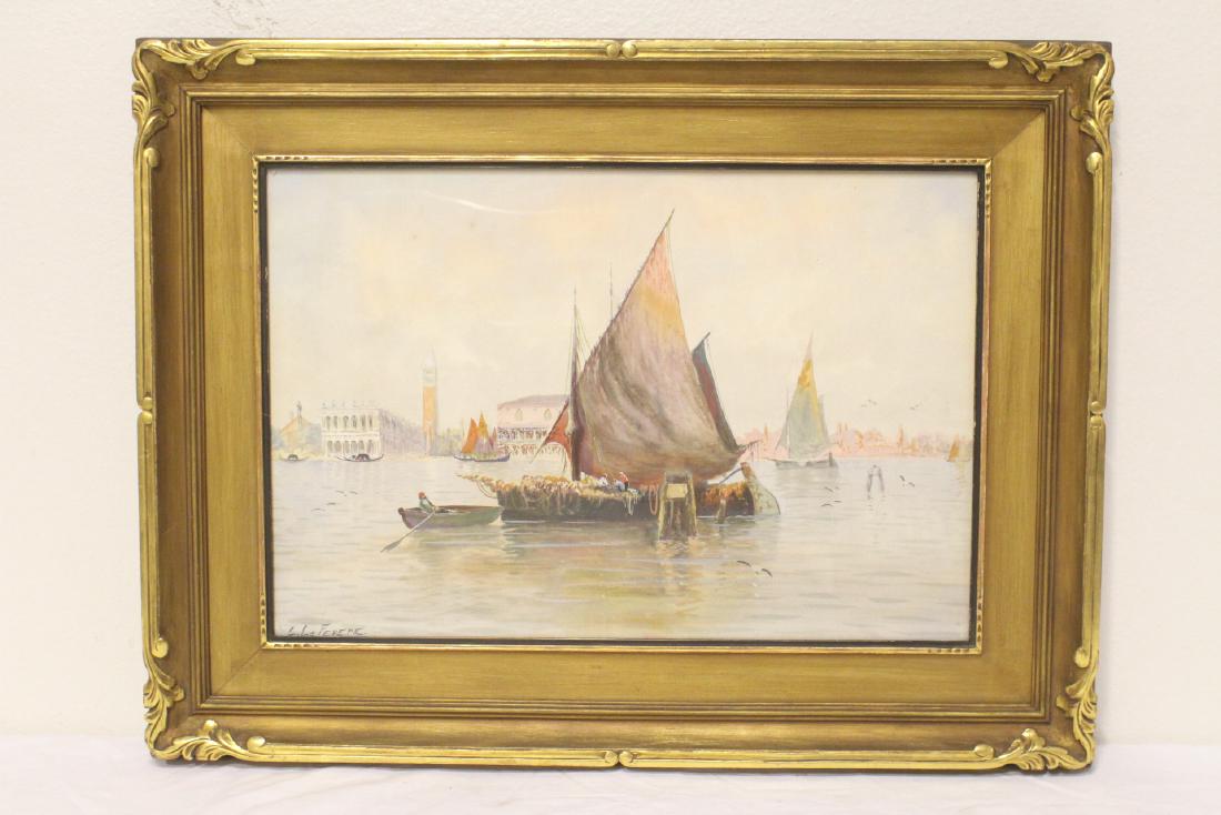19th/20th century framed watercolor (1 of 10)