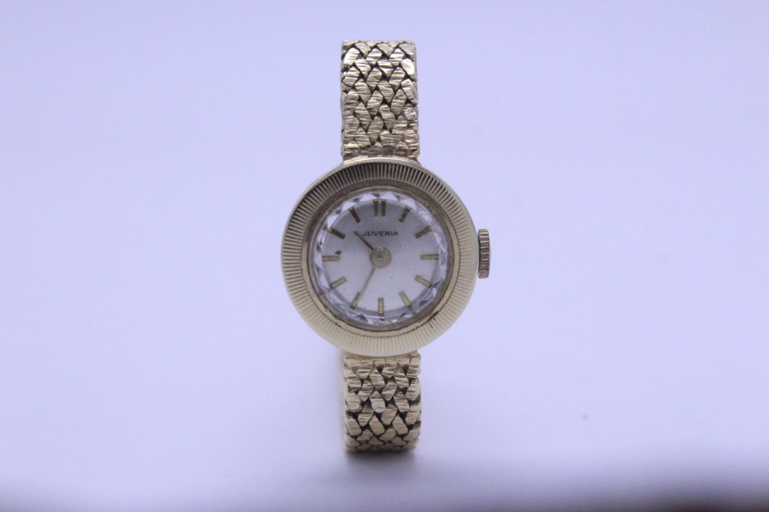 Lady's 14K Juvenia wrist watch with 14K band (1 of 10)