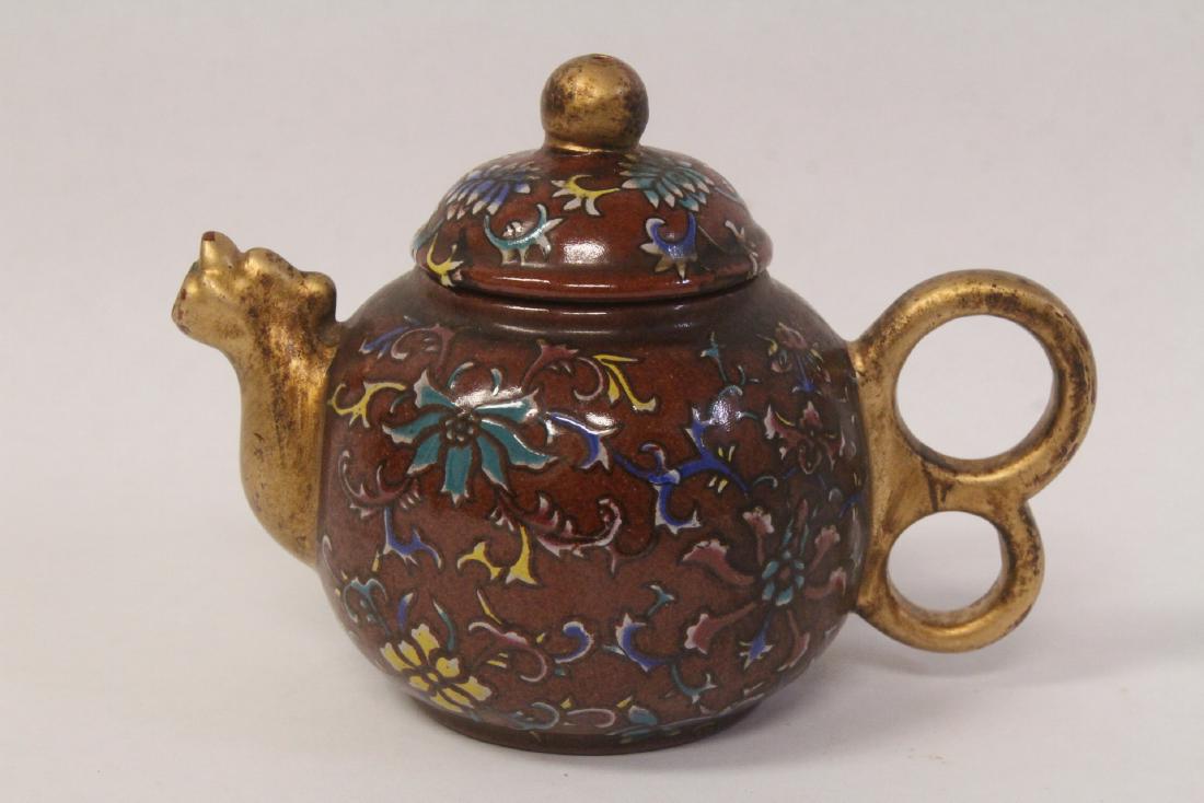 Chinese enamel Yixing teapot (1 of 9)