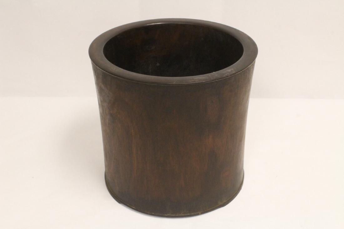 A beautiful Chinese wood carved brush holder (1 of 10)