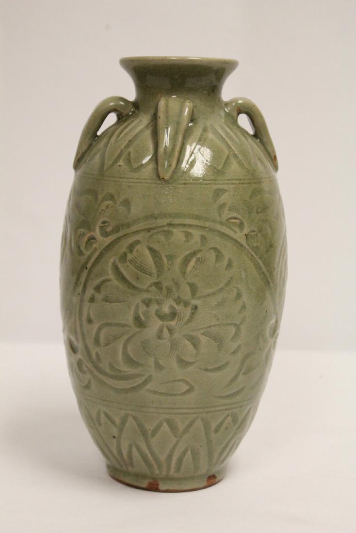 Chinese Song style celadon vase (1 of 10)