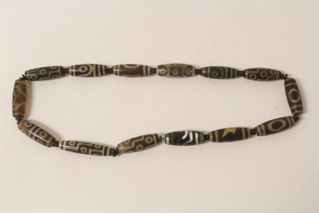 Chinese dzi bead like beads necklace (1 of 9)