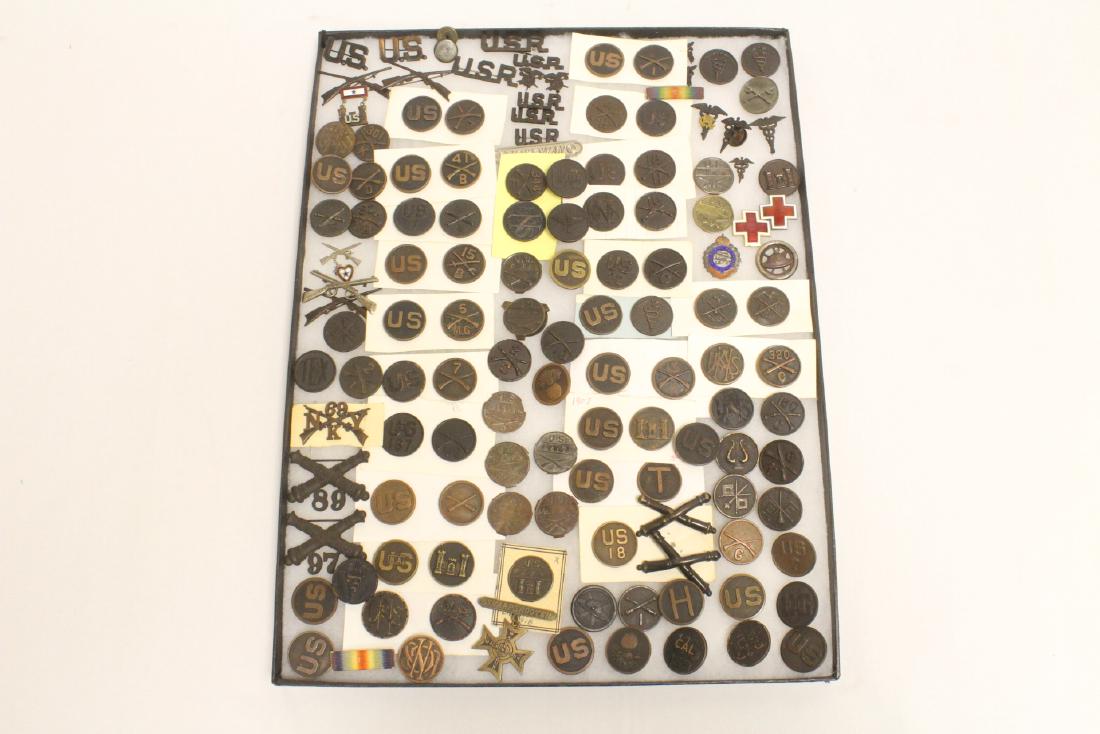 Important collection of US WWI collar disks (1 of 10)