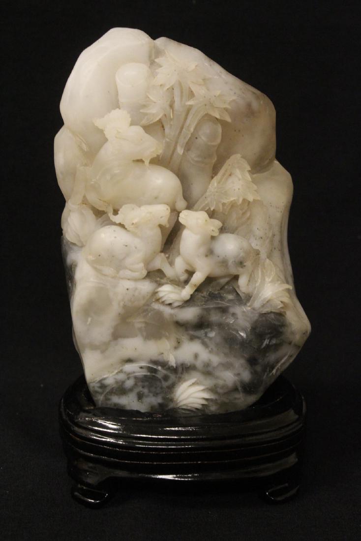 Chinese shoushan stone carved boulder (1 of 10)