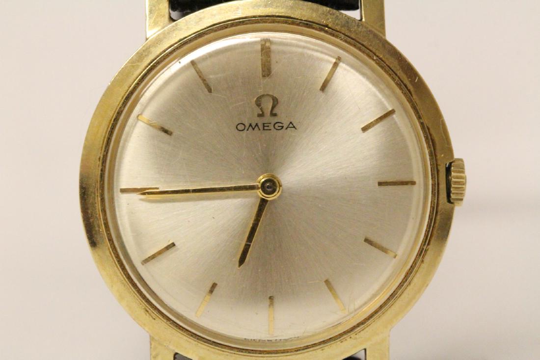 Man's Omega wrist watch with 14K gold filled case: Man's Omega wrist watch with 14K gold filled case