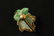 Pair vintage silver framed jadeite earrings - 9
