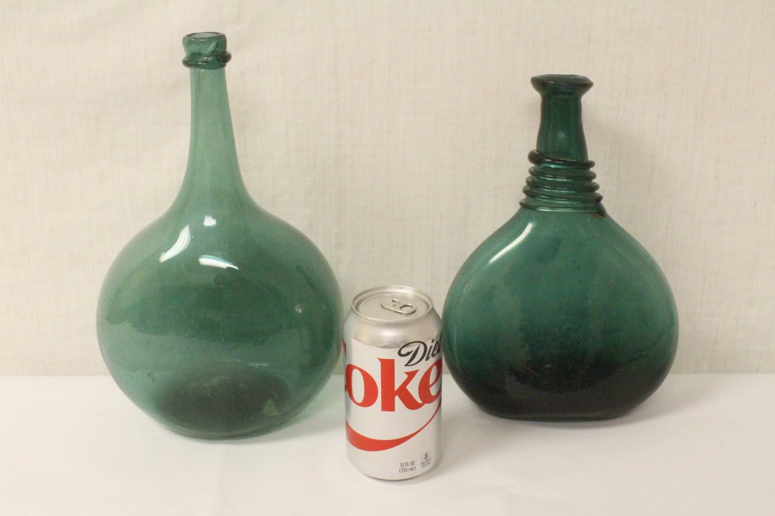 Two 19th century hand blown bottles (1 of 10)