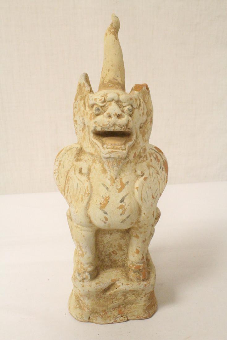 Sancai style pottery standing beast (1 of 10)