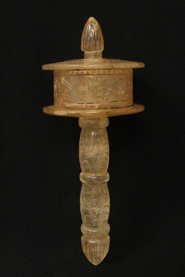 Chinese crystal religious ornament (1 of 8)