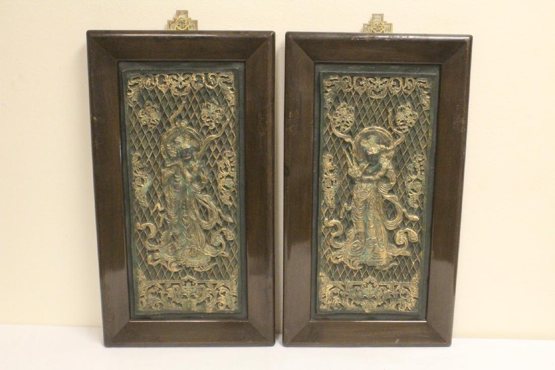 Pair framed plaques (1 of 10)