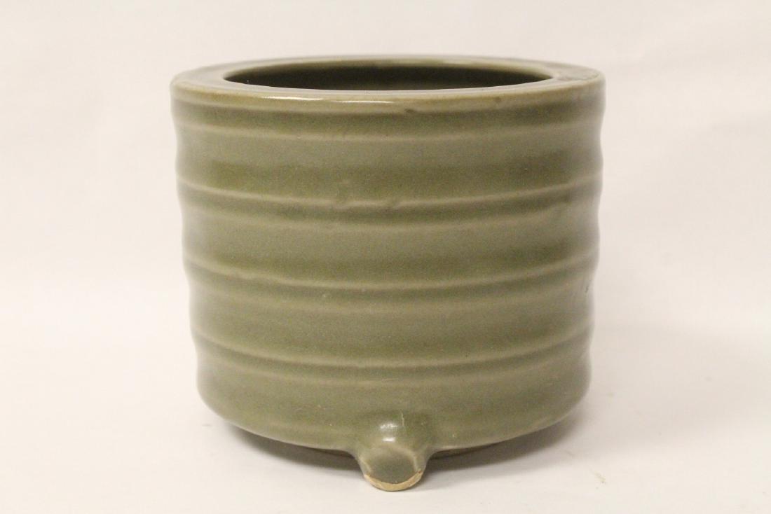 Chinese Song style celadon censer (1 of 10)