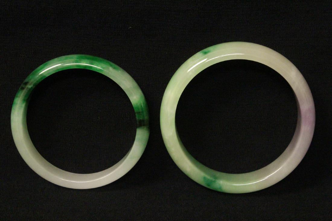 2 Chinese jade like bangle bracelets (1 of 10)
