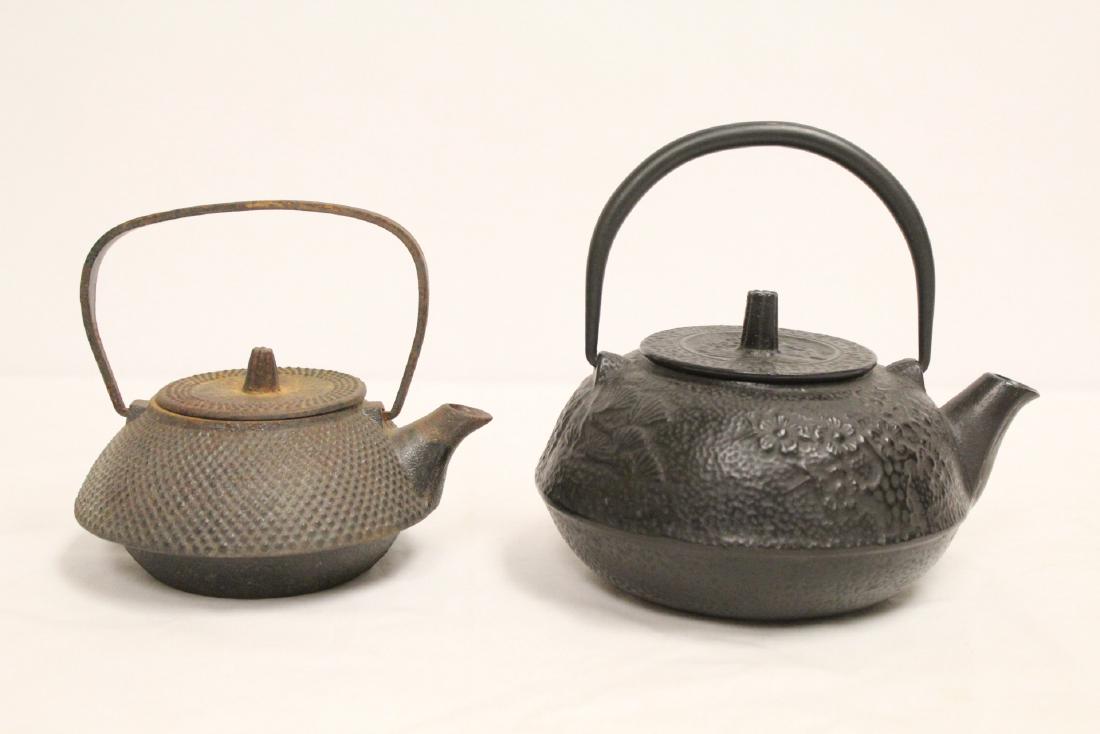 2 Japanese cast iron teapots (1 of 10)