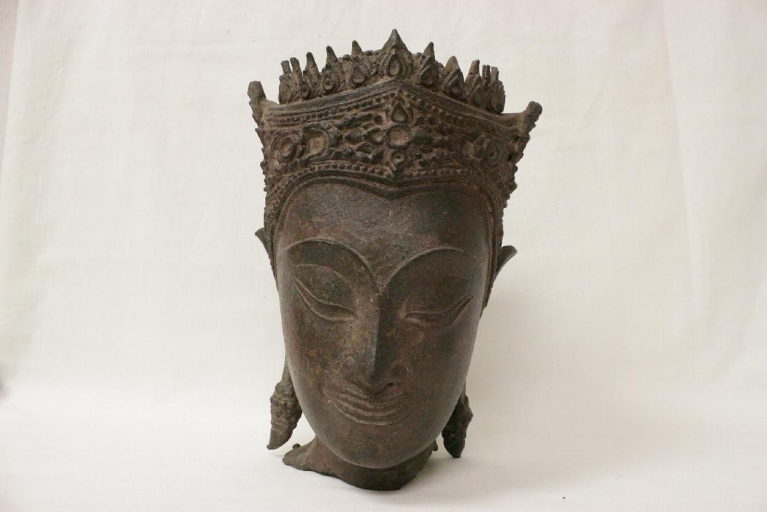 15th/16th c. Thai bronze Buddha's head (1 of 8)