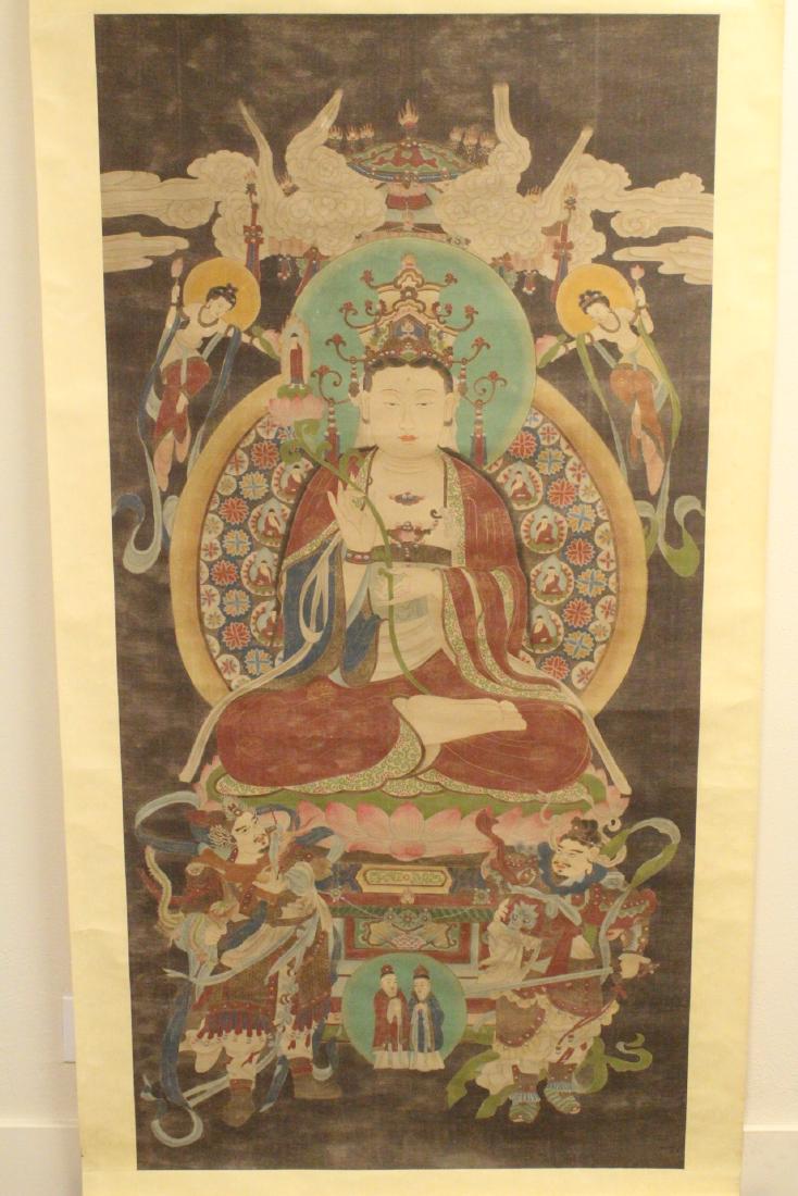 Chinese hand color enhanced Buddha print (1 of 10)