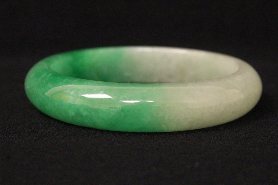 Jadeite like stone bangle bracelet (1 of 10)