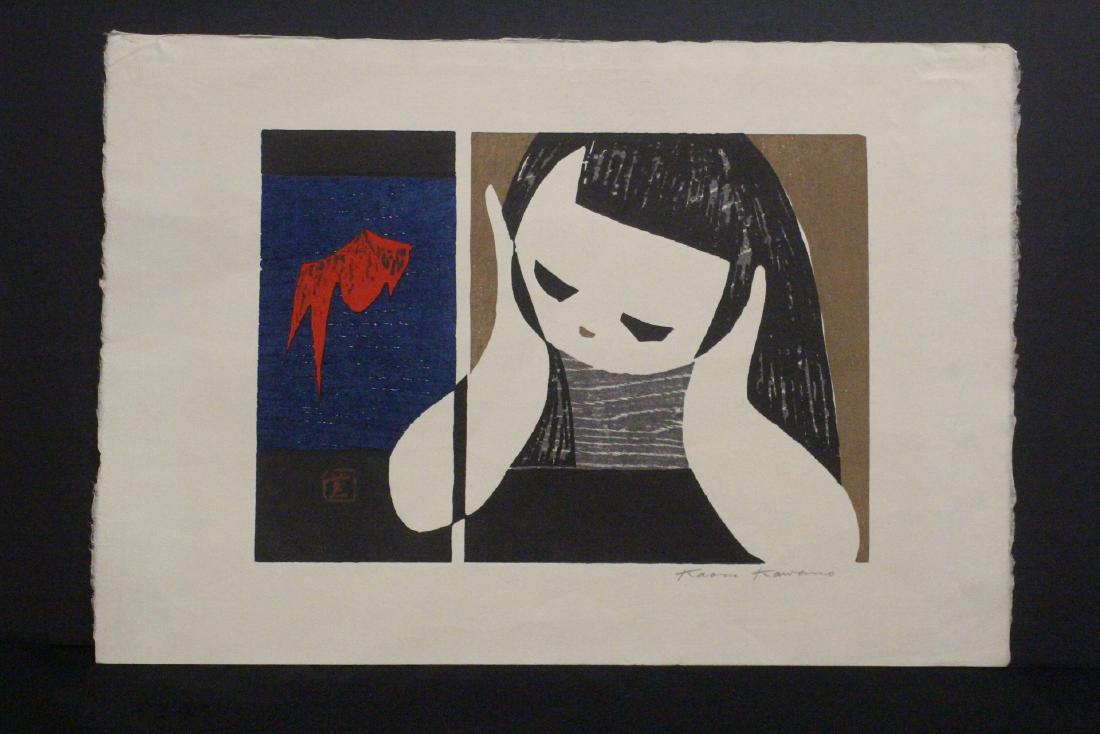 Japanese contemporary w/b print by Kaoru Kawano (1 of 10)