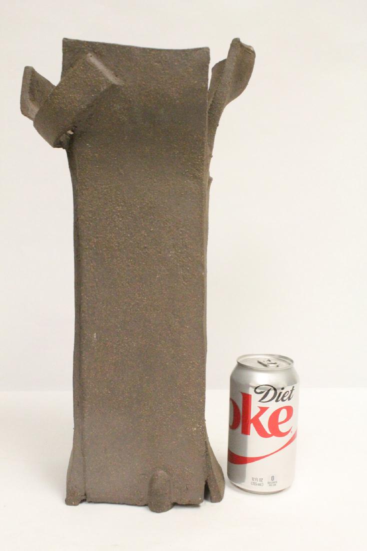Japanese studio art square pottery vase (1 of 10)