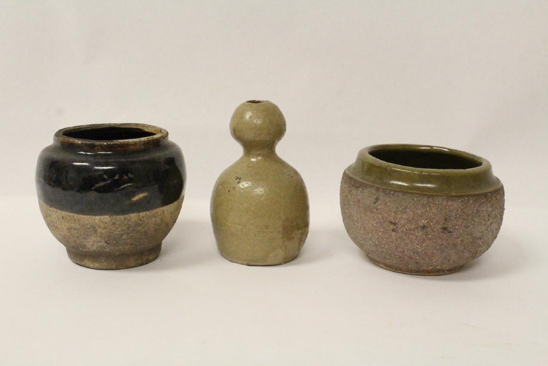 3 Chinese/Vietnamese 17th/18th c. small jars (1 of 10)