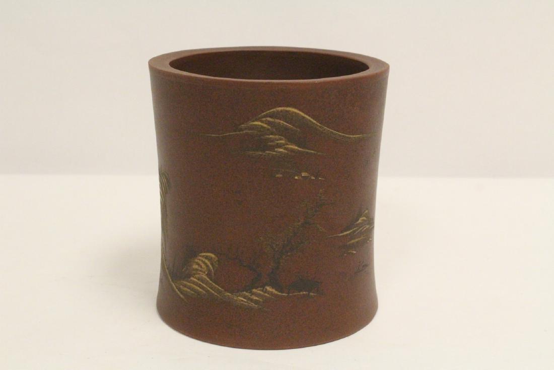 A Yixing brush holder (1 of 10)