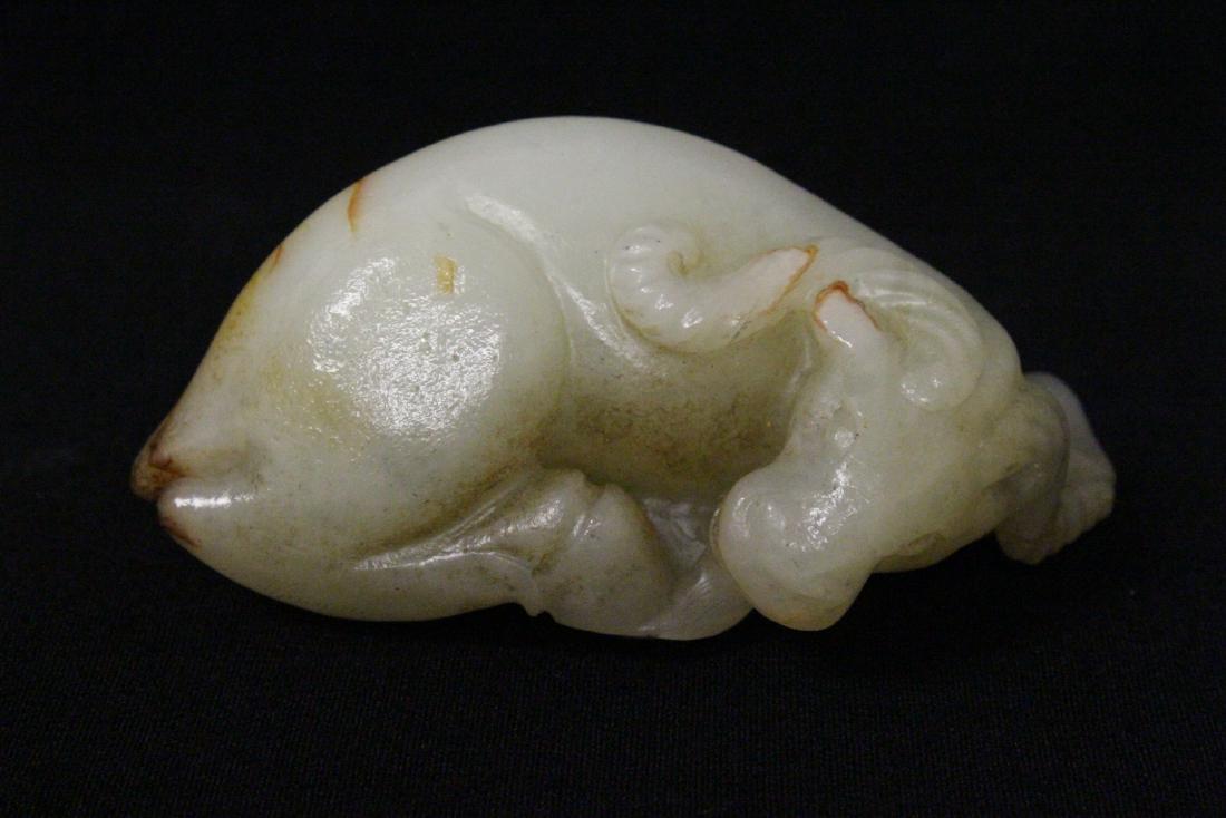 Celadon jade carved water buffalo (1 of 9)