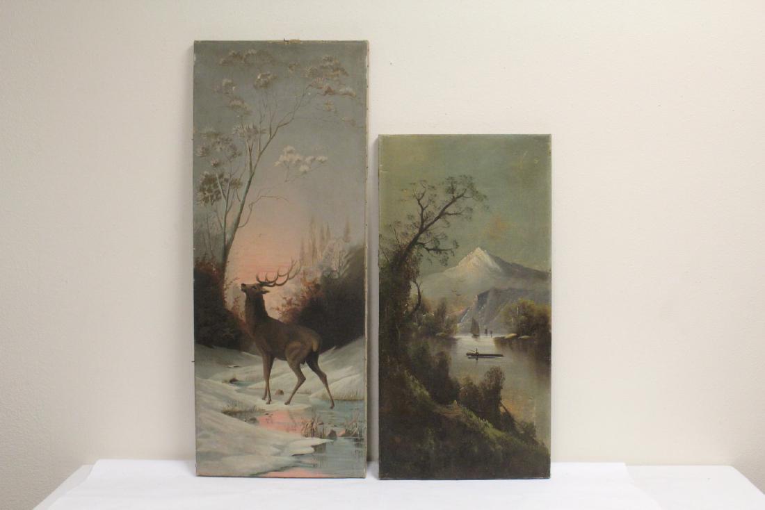 2 unframed Victorian paintings (1 of 10)