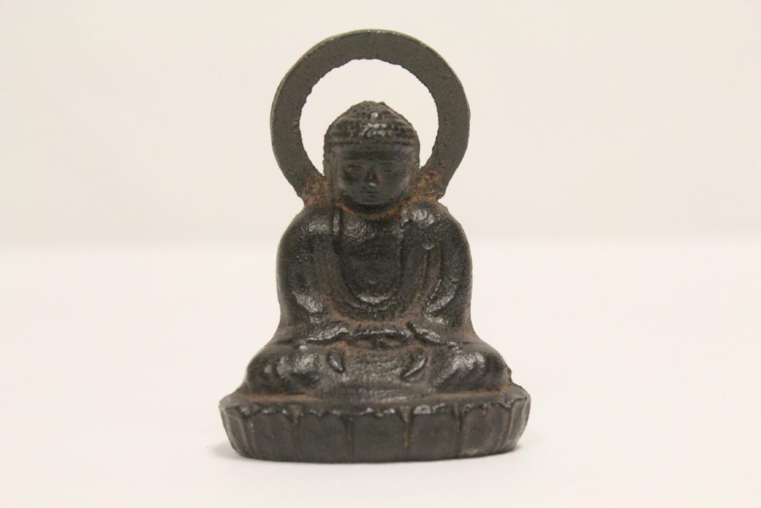 Chinese antique bronze sculpture of Buddha (1 of 10)