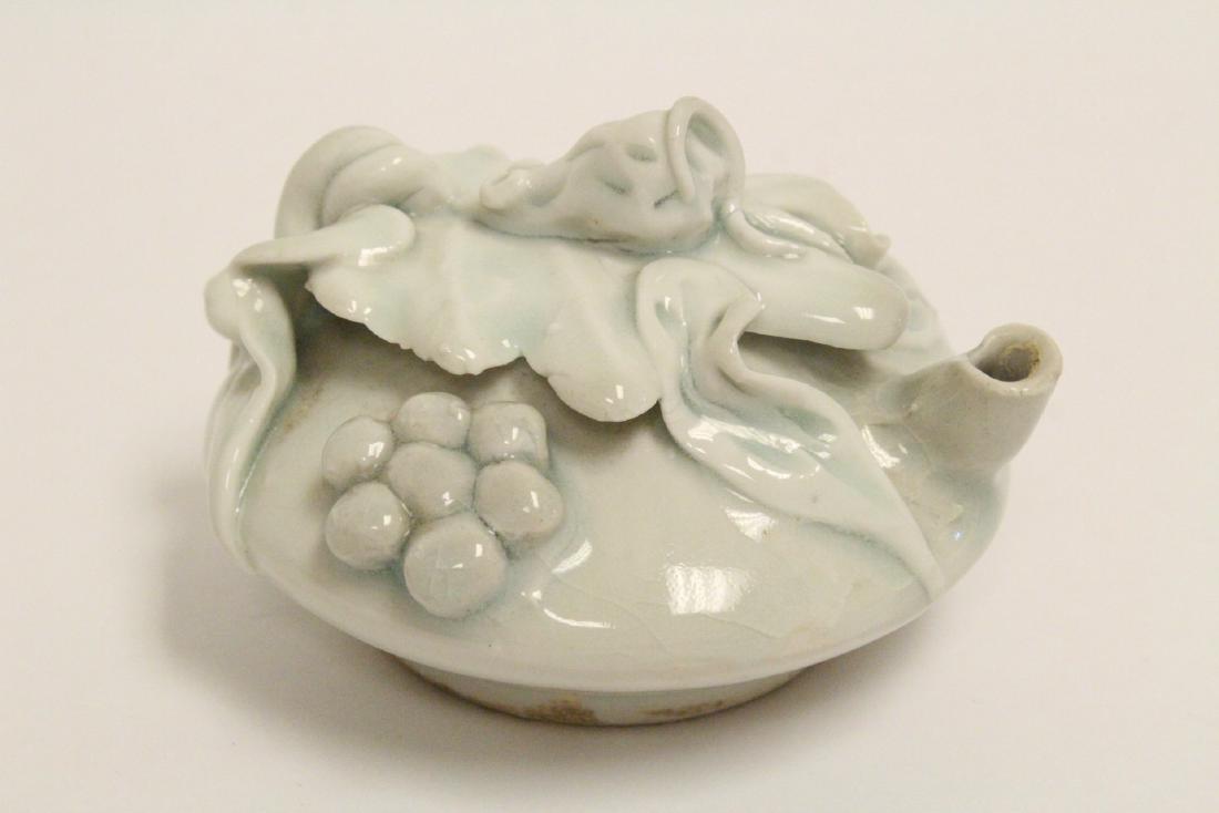 Chinese Song yinqing style celadon water dripper (1 of 10)