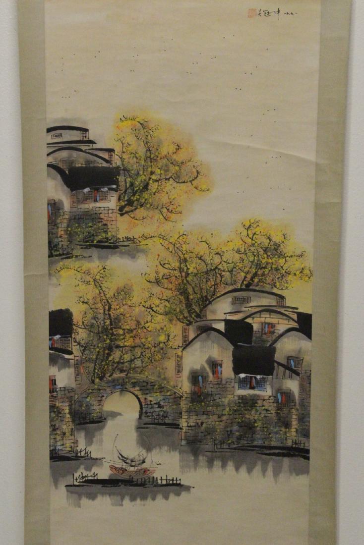 Hand color enhanced print scroll "scenery" (1 of 10)