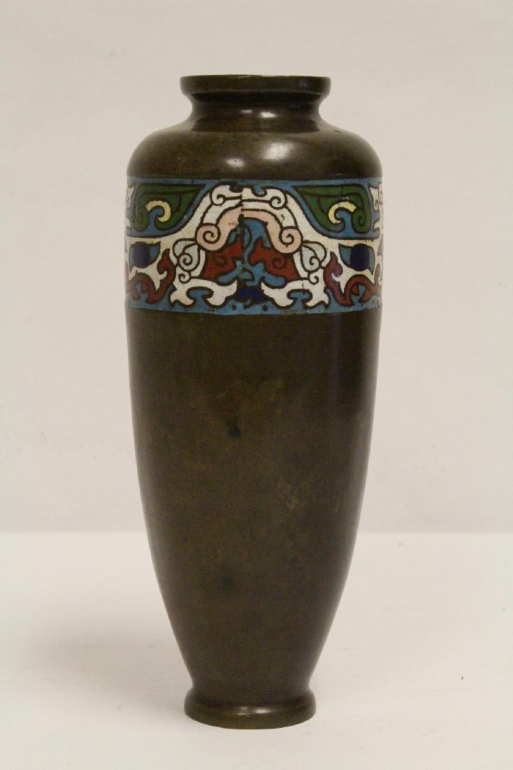 Antique champleve bronze vase (1 of 10)