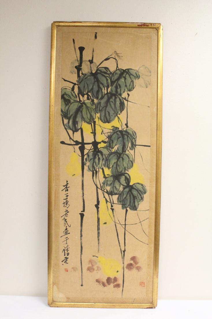 Chinese framed hand color enhanced print (1 of 10)