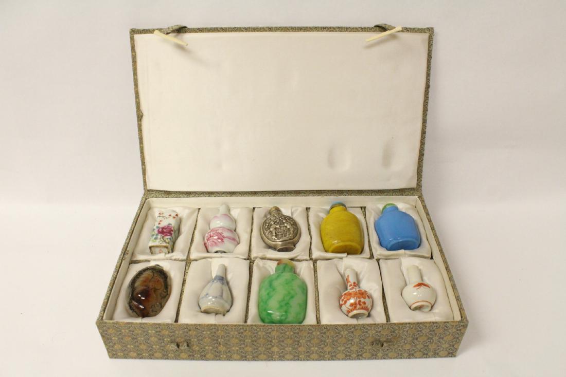 Collection of 10 snuff bottles (1 of 10)
