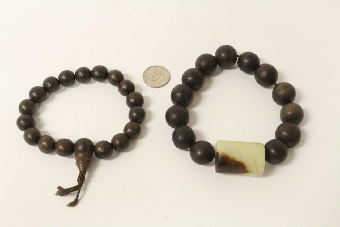 2 Chinese wood bead bracelets (1 of 9)